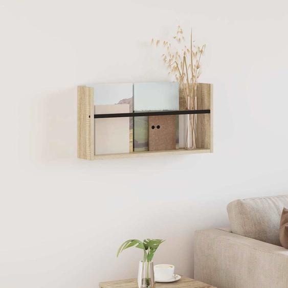 Étagère à magazines avec étagère Chêne Sonoma 60 x 12 x 30 cm