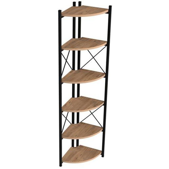 etagere a plantes 6 niveaux 160 x 30 x 30 cm effet bois noir
