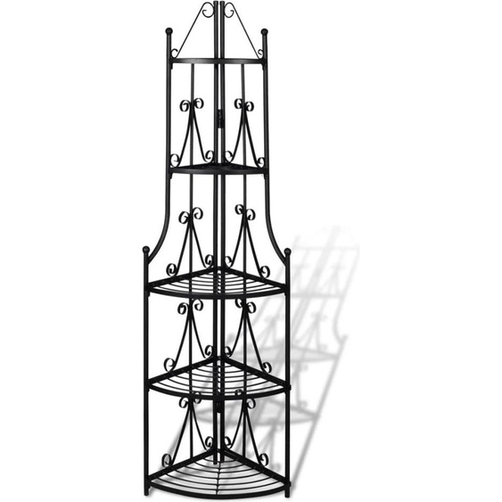 Étagère à plantes Étagère à fleurs Étagère dangle noire