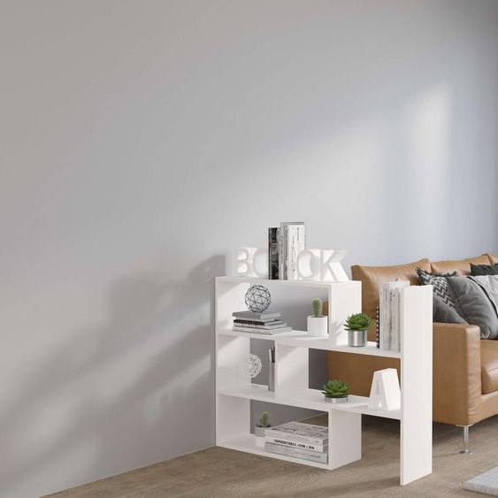 Étagère à rayons basse KOREL – blanc