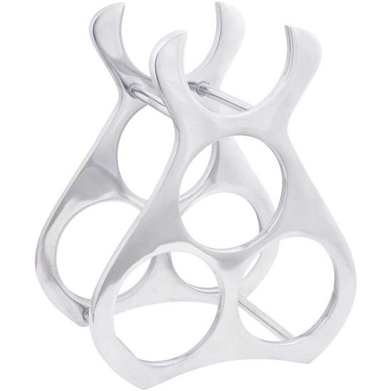 Étagère à vin Argent 23 x 14 x 28 cm Aluminium