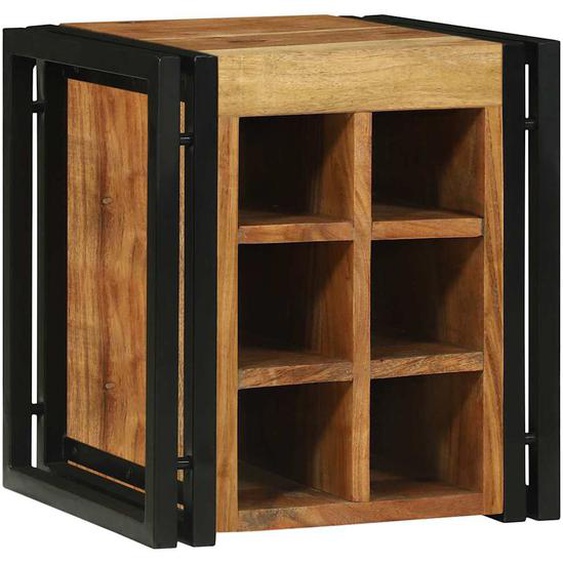 Étagère à vin Marron 34.5 x 35 x 39 cm Bois dacacia massif