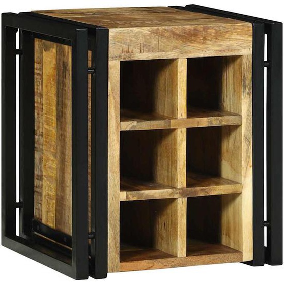 Étagère à vin Marron 34.5 x 35 x 39 cm Bois de manguier massif