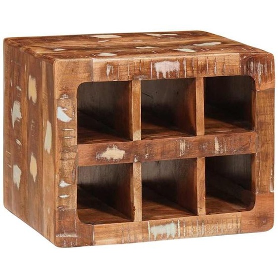 Étagère à vin Marron 44 x 30 x 35 cm Bois récupéré massif