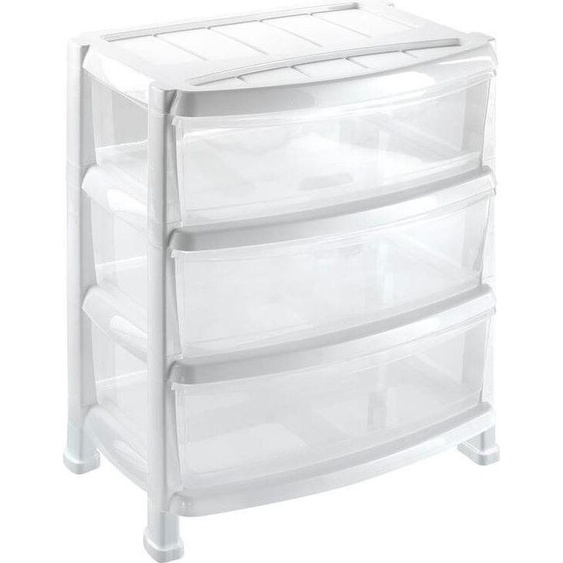 Étagère Avec Trois Tiroirs 55X40X60Cm, Plastique