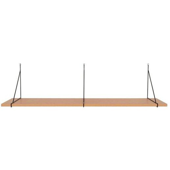 Etagère - Chiba - 120 x 29 cm - Bois naturel - Acier noir - Meuble moderne