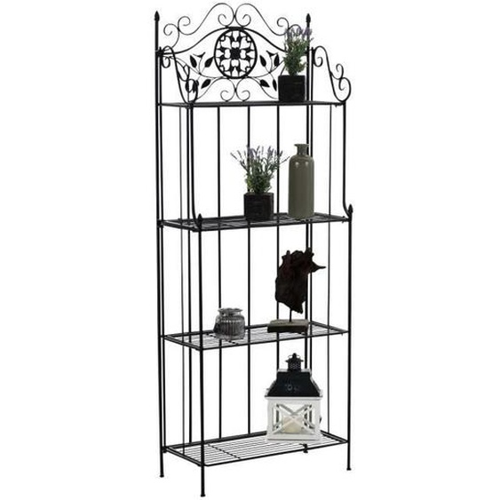 Etagère - CLP - Flora - Style maison de campagne - Fer - Noir