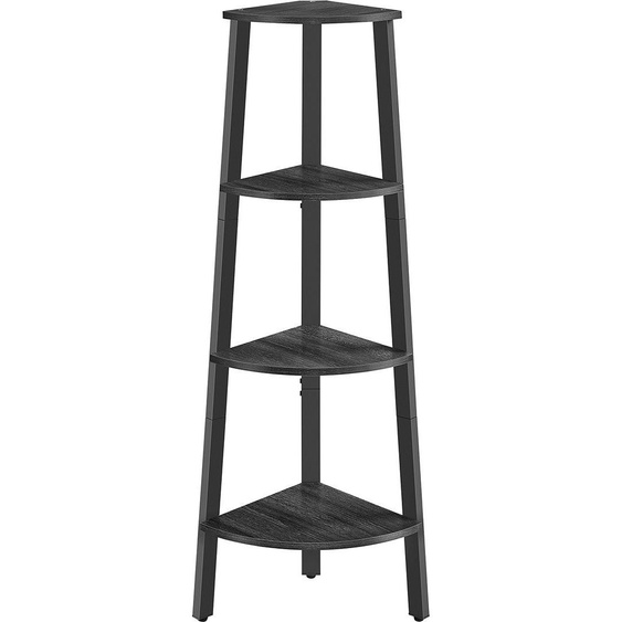 Étagère dangle à 4 niveaux, gris anthracite-noir mat