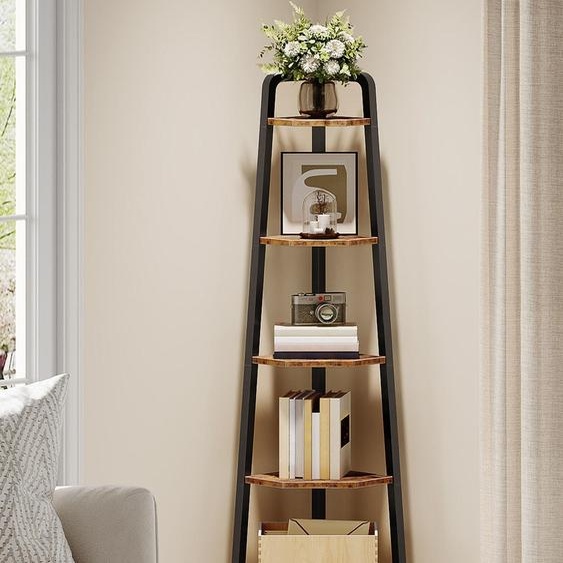 Étagère dangle à 5 niveaux pour livres et décoration