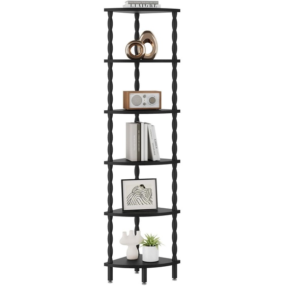 Étagère dangle à 6 niveaux, idéale pour les petits espaces, style industriel