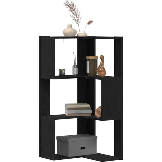 Étagère dangle Chêne noir 50 x 50 x 102 cm Matériau dérivé du bois