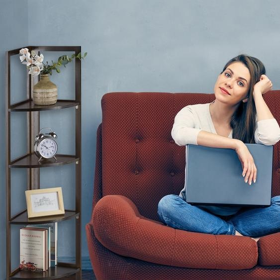 Etagère dangle en bambou avec 4 étagères