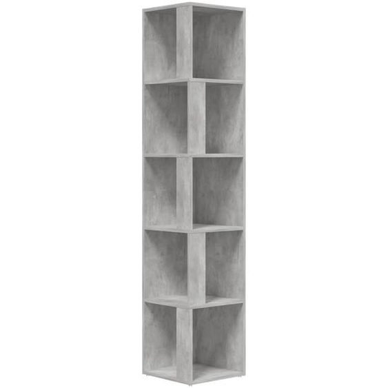 Armoire dangle Gris béton 33x33x164,5 cm Bois dingénierie