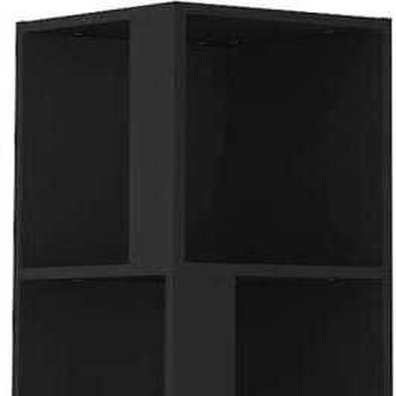 Armoire dangle Noir 33x33x164,5 cm Bois dingénierie