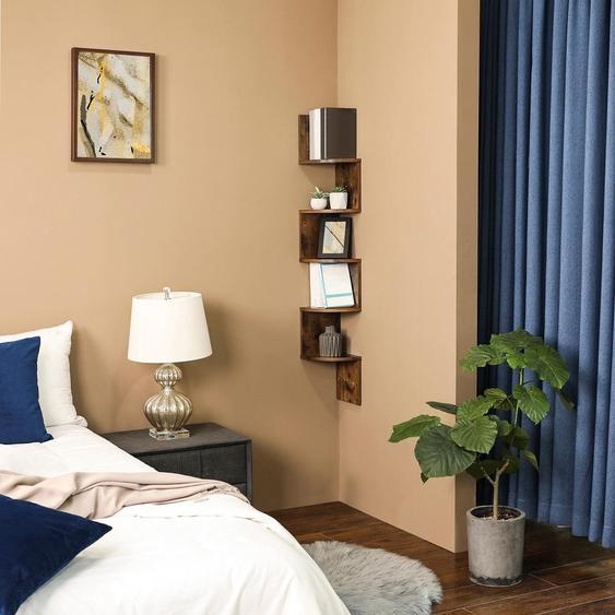 Étagère dangle suspendue aspect bois