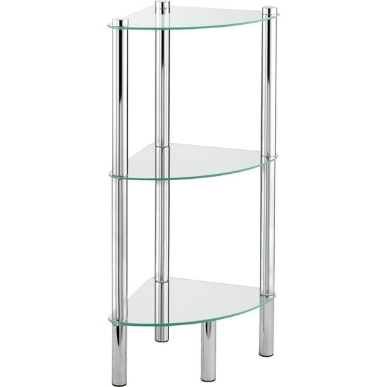 Étagère dangle Yago avec 3 étagères en verre