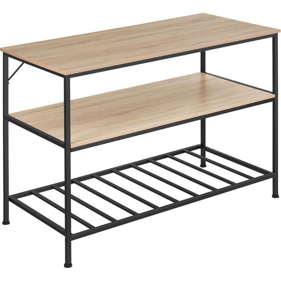 Étagère de cuisine Akeley - Bois clair industriel, Chêne Sonoma