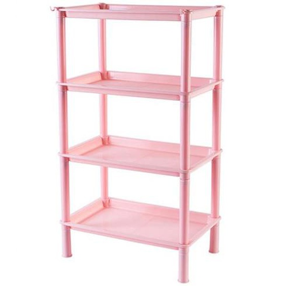 Étagère de rangement en plastique pour salle de bain, bureau, cuisine, sol