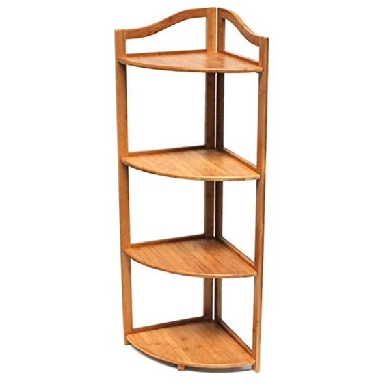 Étagère en bambou avec 4 niveaux