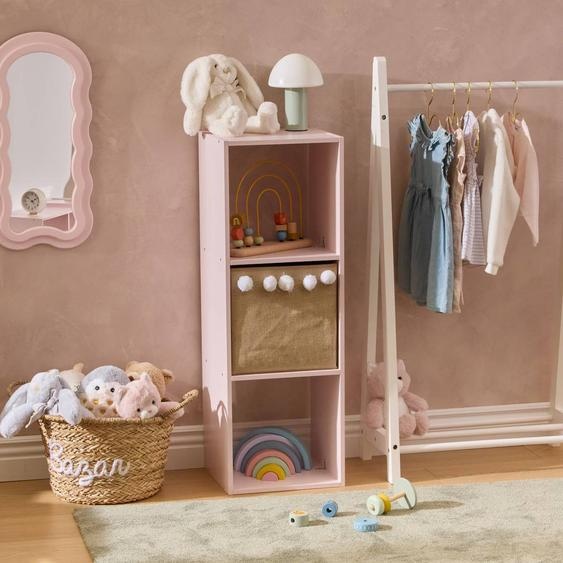 Étagère Enfant 3 Cases - Mixn Modul Rose