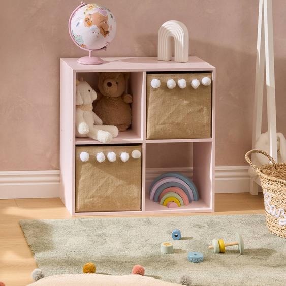 Étagère Enfant 4 Cases - Mixn Modul Rose