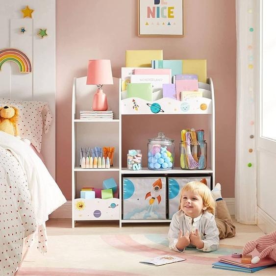 Etagère Enfant Avec Étagères, Rangements White