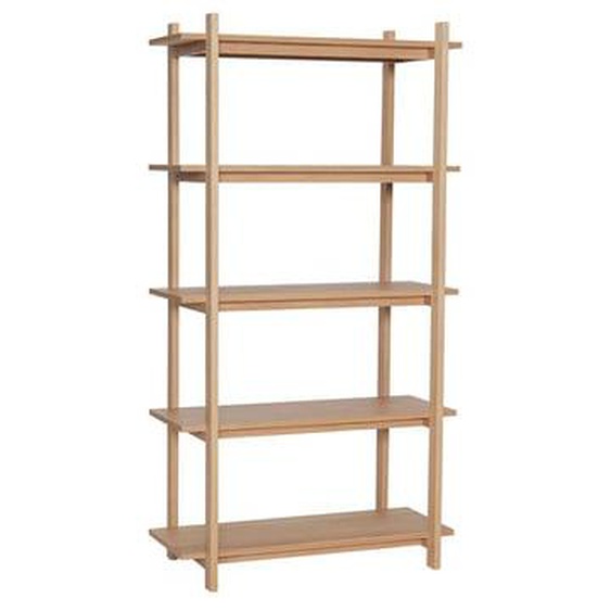 Étagère Epoch  en mdf, placage de chêne et bois de chêne
