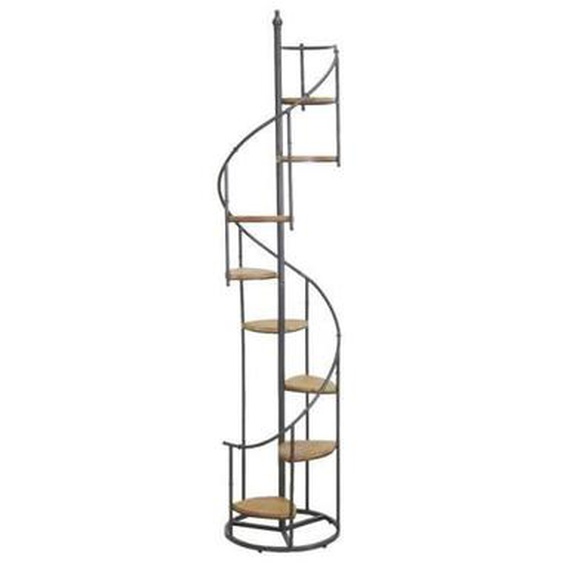 Étagère escalier en bois et métal