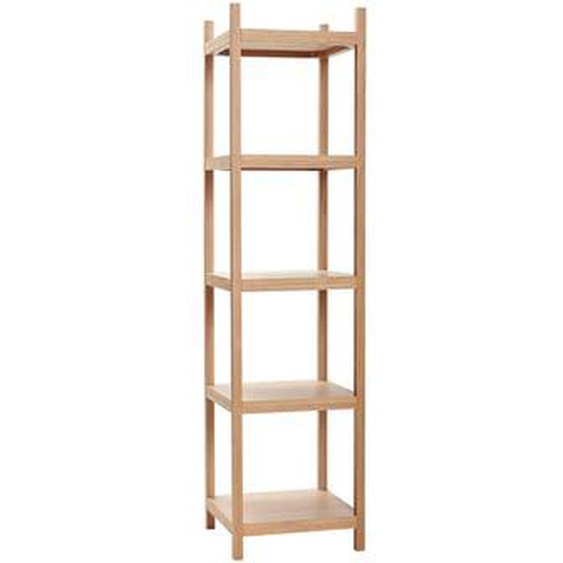 Étagère Mason Single en mdf, placage de chêne et bois de chêne