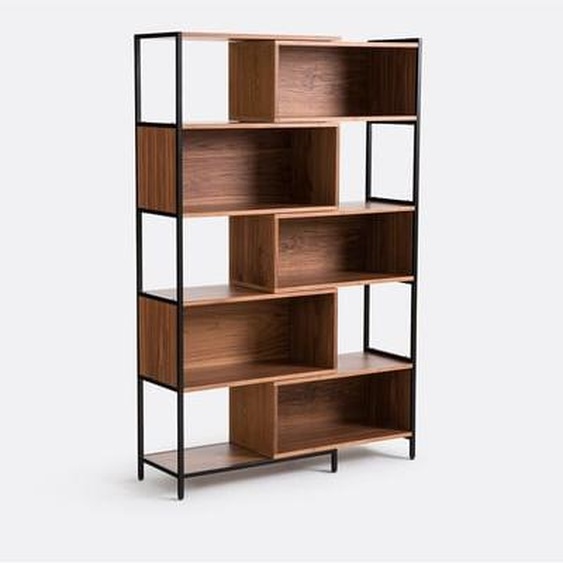 Étagère modulable et extensible plaqué noyer Volga