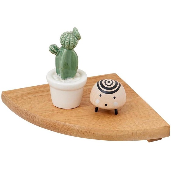 Étagère murale, 30 cm, en bois massif chêne