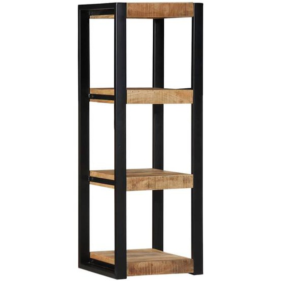 Étagère murale 35x35x100 cm bois de manguier brut massif