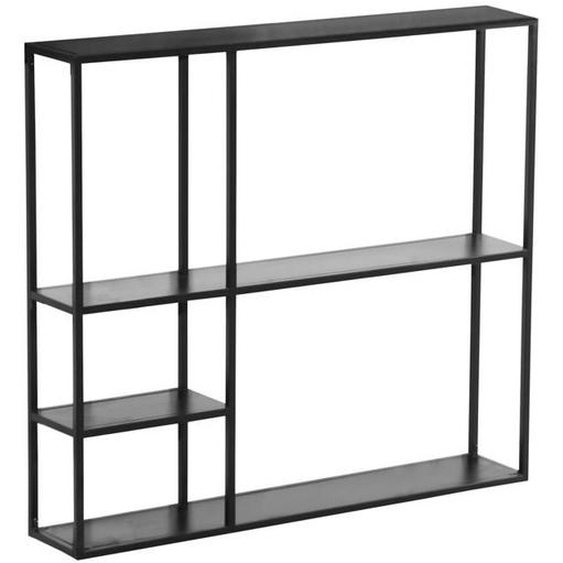 etagere murale acier 90 x 100 x 18 cm noir