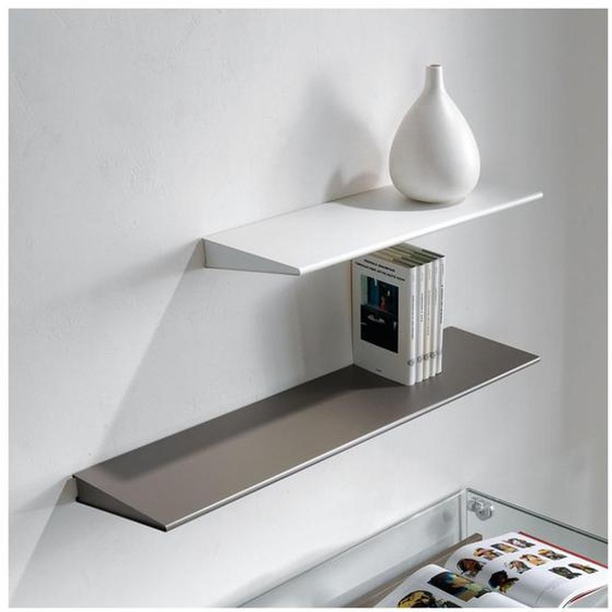 Etagère murale ALA acier composition 3 coloris blanc gris tourterelle