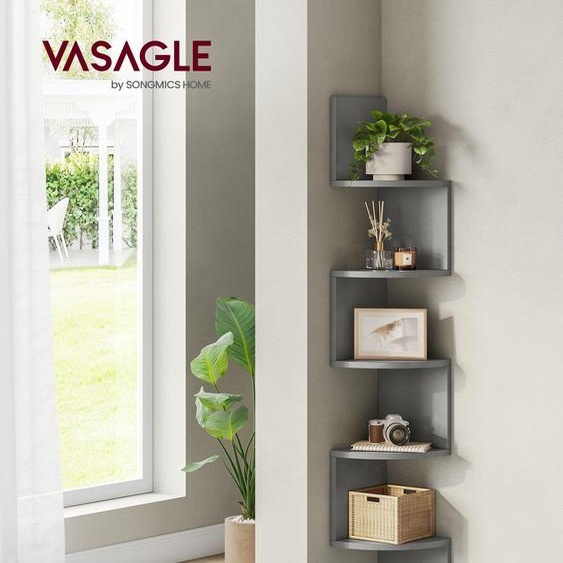 Étagère murale avec 5 tablettes pour plantes et CD