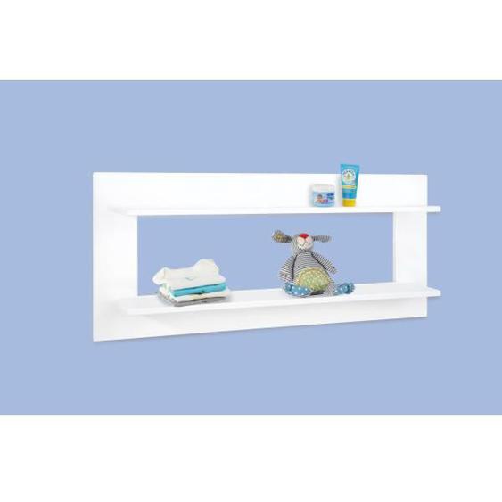 Etagère murale bébé bois laqué blanc - Pinolino - Polar ou Ice - 91 cm - 40 cm - 15 cm