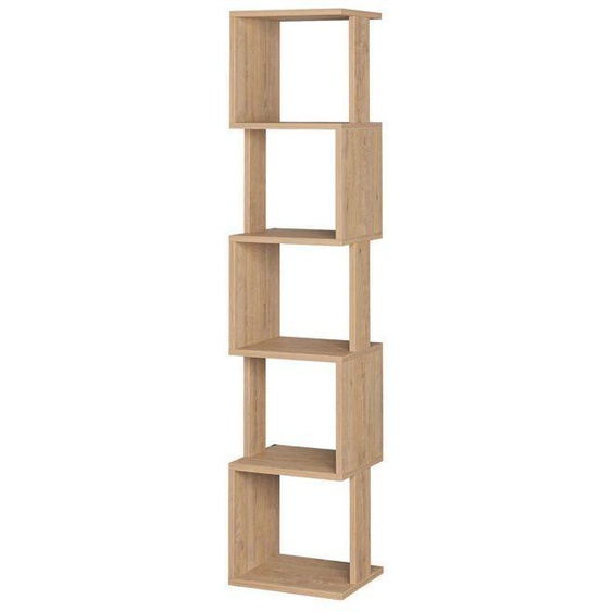 Etagère murale, bibliothèque coloris chêne cambrian - longueur 35 x profondeur 30 x hauteur 161 cm