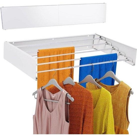 Étagère murale compacte de 80 cm, blanche