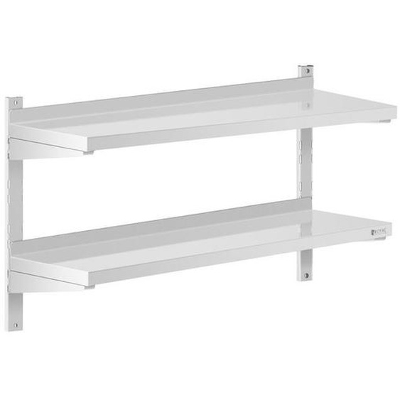 Étagère Murale Cuisine Inox 2 Tablettes 100x30cm - ROYAL CATERING