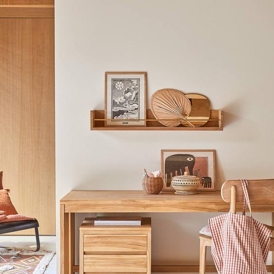 Etagère Murale Enfant En Bois De Teck Sasha 100 Naturel