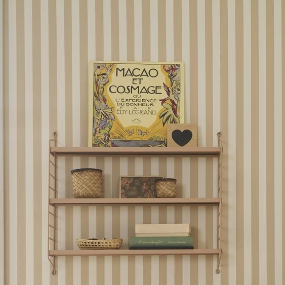 Etagère murale filaire en métal rose