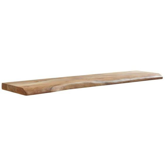 Étagère murale - FINEBUY - Bord darbre - Bois dacacia massif - 120 cm - Style campagnard
