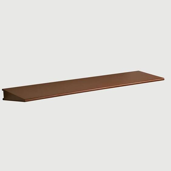 Etagère murale longue ALA en acier coloris cuivre