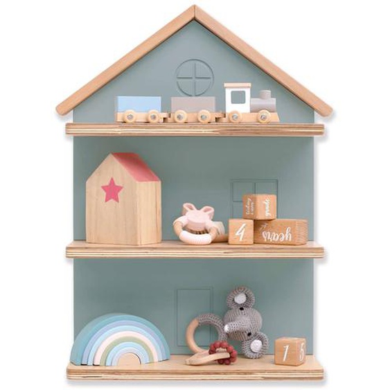 Étagère Murale Maison Vert Eucalyptus