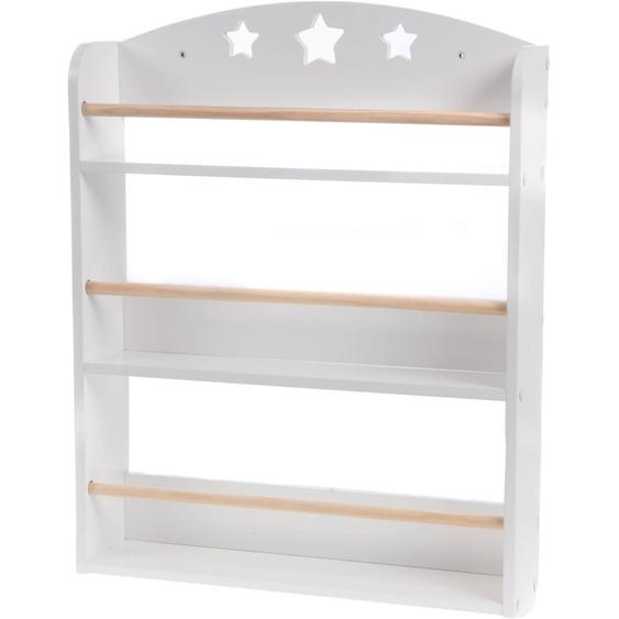 Etagère Murale Pour Livre Enfant Étoile Blanc