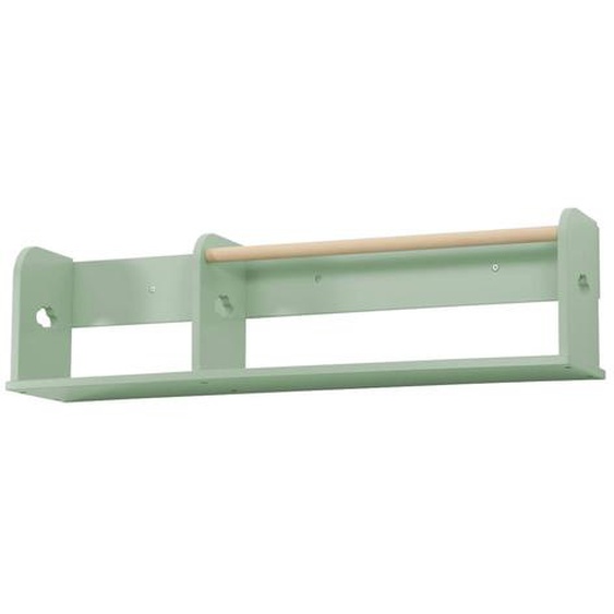 Etagère Murale Rangement Chambre Enfant 80cm Nephos Vert