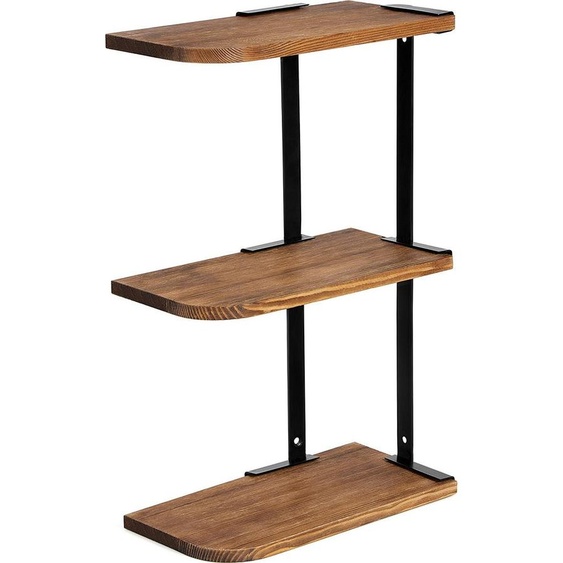 Étagère murale réglable aspect bois