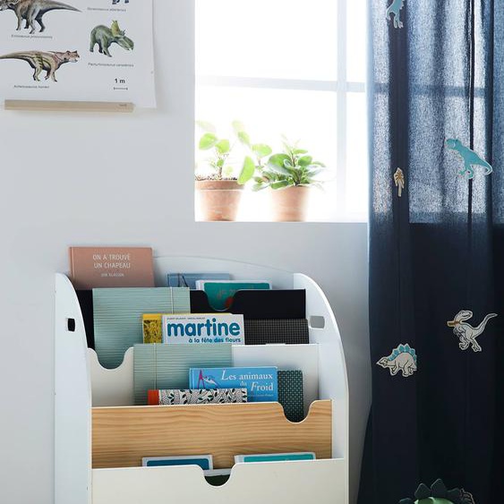 Etagère pour livres à roulettes LIGNE SCHOOL blanc