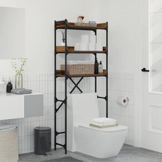 Étagère pour machine à laver Bois ancien 67 x 25 x 163 cm