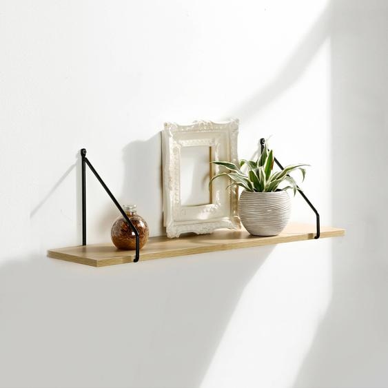 Etagère Style Industriel Métal Et Bois - L 60 Cm -